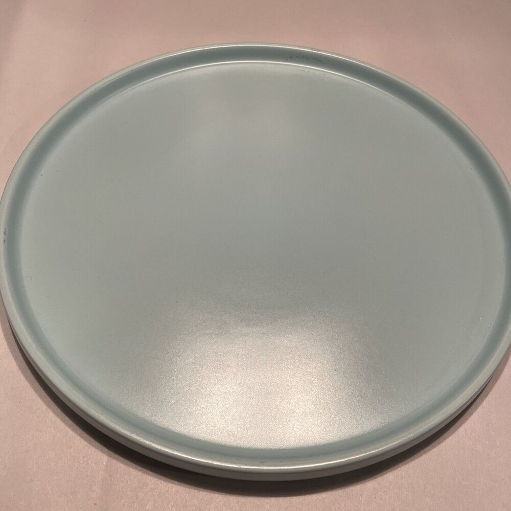 Dip 11” Dinner Stacking Plate Blue Ceramic Matte Finish New